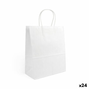Papiertaschen Algon Weiß 32 x 12 x 40 cm (24 Stück)