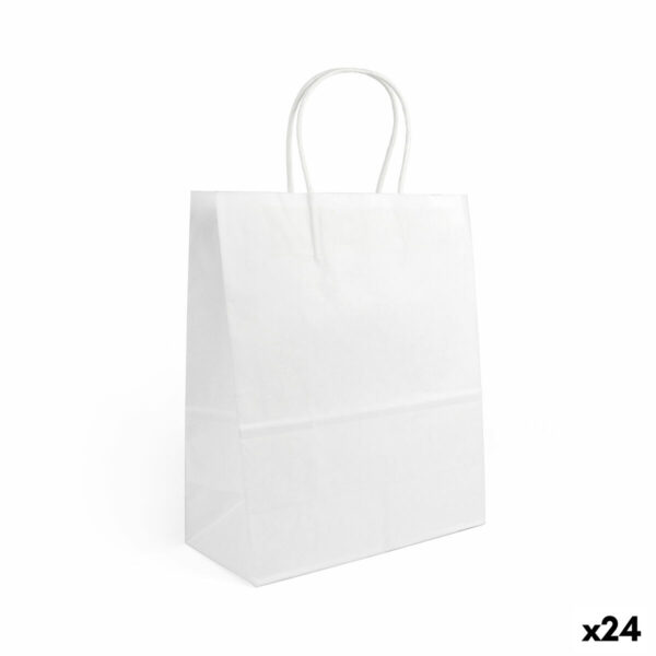 Papiertaschen Algon Weiß 32 x 12 x 40 cm (24 Stück)
