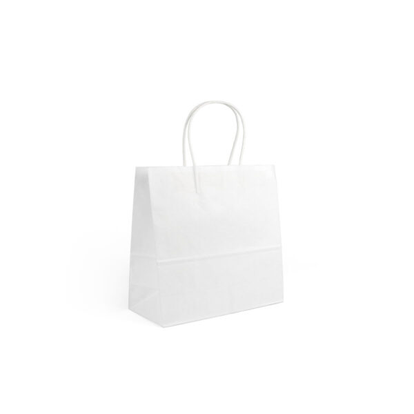 Papiertaschen Algon Weiß 26 x 17 x 26 cm (24 Stück) – Bild 5