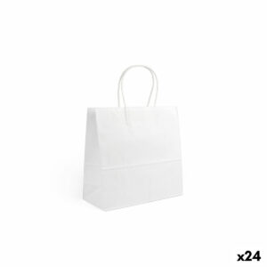 Papiertaschen Algon Weiß 26 x 17 x 26 cm (24 Stück)