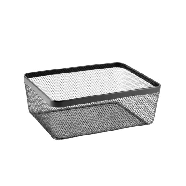 Mehrzweckkorb Confortime Schwarz Metall 30,5 x 40,5 x 15,2 cm (6 Stück) – Bild 2