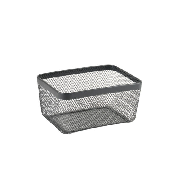 Mehrzweckkorb Confortime Schwarz Metall 30,5 x 23 x 15,2 cm (8 Stück) – Bild 2