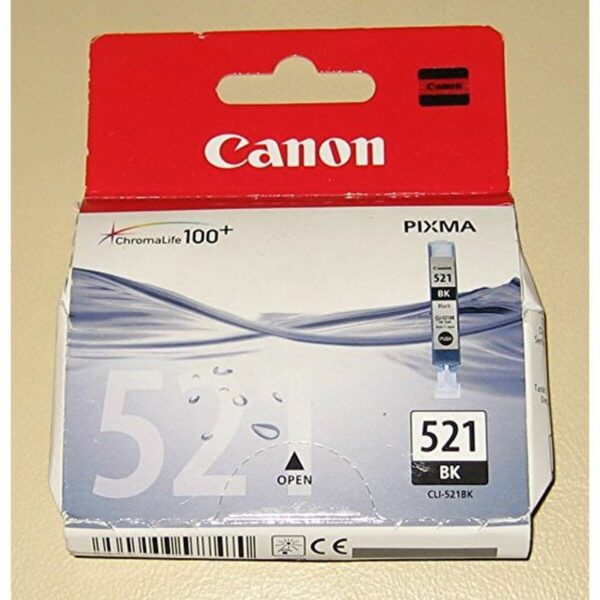 Original Tintenpatrone Canon CLI-521 BK Schwarz – Bild 2