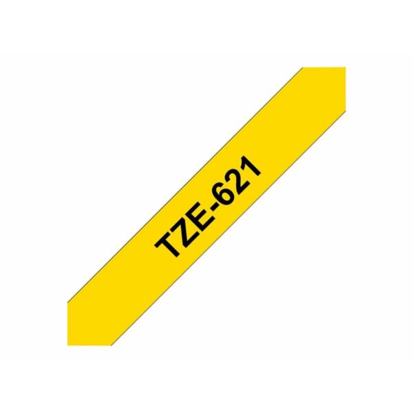 Original Tintenpatrone Brother TZE621 Gelb Schwarz/Gelb 9 mm – Bild 2