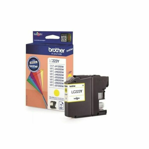 Original Tintenpatrone Brother LC-223YBP Gelb Schwarz – Bild 2