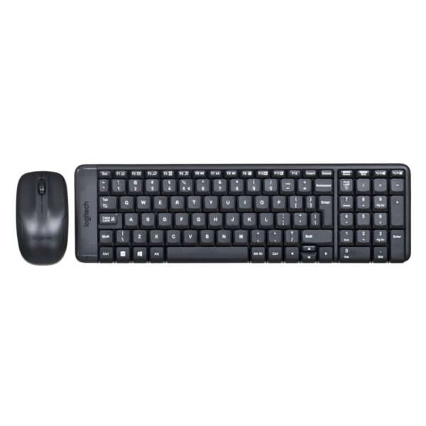 Tastatur mit Maus Logitech Wireless Combo MK220 Schwarz QWERTY Qwerty US