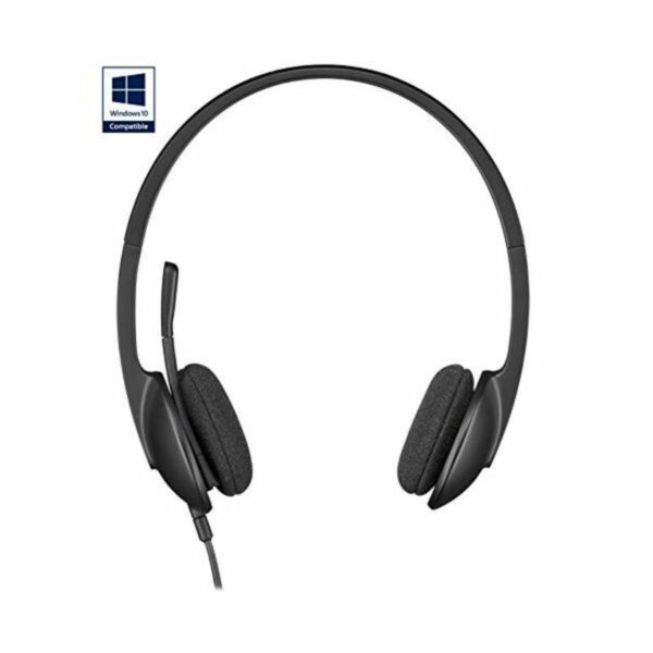 Kopfhörer mit Mikrofon Logitech 981-000475 USB 1,8 m Schwarz – Bild 7