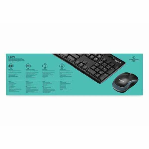 Mouse und Tastatur Logitech LGT-MK270-US Schwarz QWERTY Qwerty US – Bild 2