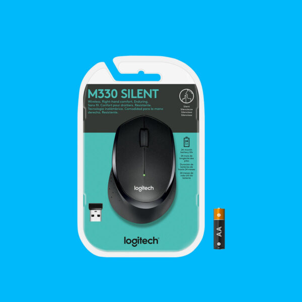 Schnurlose Mouse Logitech M330 SILENT PLUS Schwarz 1000 dpi – Bild 8