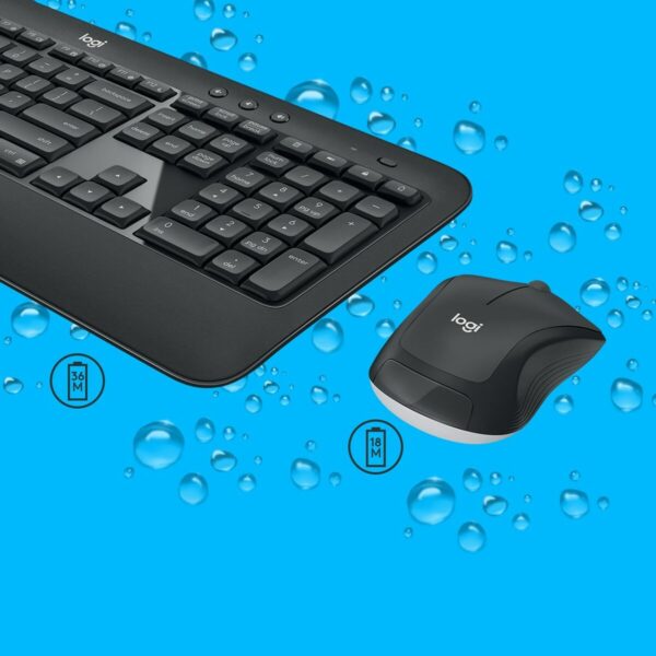 Tastatur mit Maus Logitech 920-008685 Schwarz Qwerty US – Bild 4