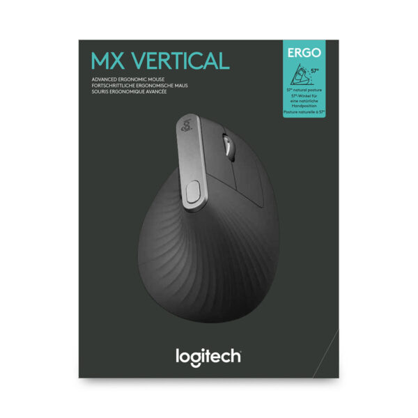 Schnurlose Mouse Logitech MX Vertical Graphit – Bild 6