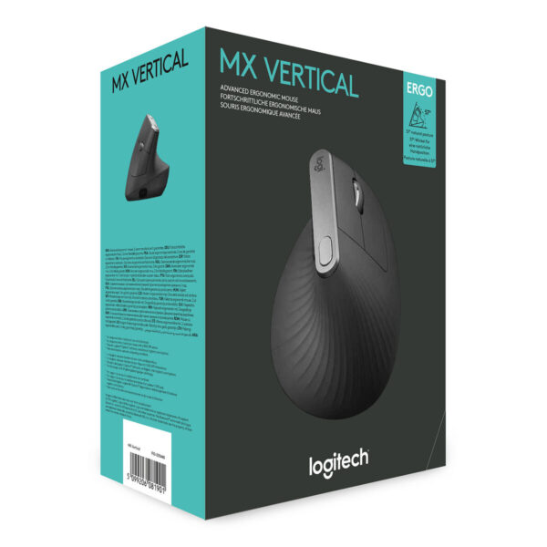 Schnurlose Mouse Logitech MX Vertical Graphit – Bild 7