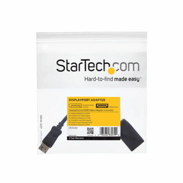 DisplayPort-zu-HDMI-Adapter Startech DP2HDMI              Schwarz – Bild 2