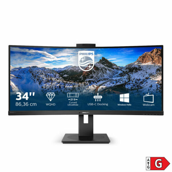 Videowall-Monitor Philips 346P1CRH/00 LCD UltraWide Quad HD 34" 34" – Bild 2