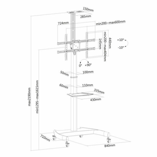 TV Halterung Neomounts PLASMA-M1900E 37" 50 kg – Bild 3