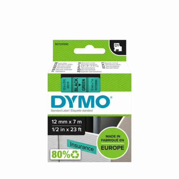 Beschichtete Bänder Dymo S0720590 Schwarz/Grün – Bild 2