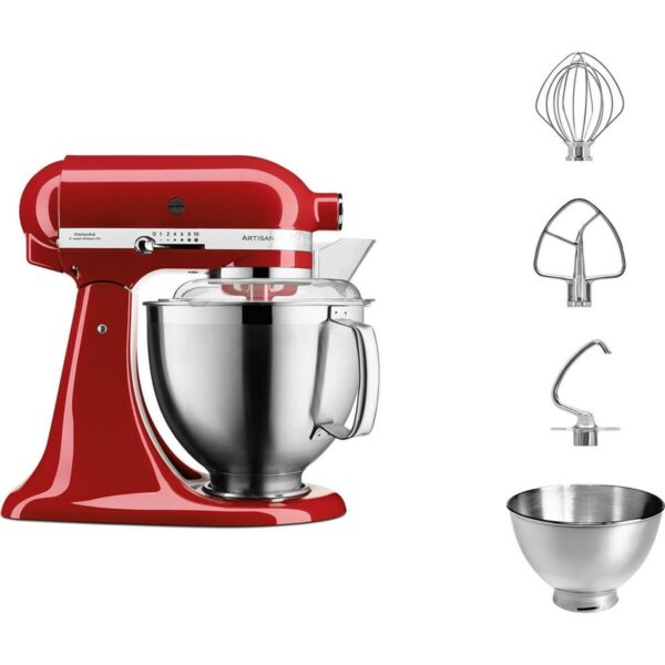 Küchenmaschine KitchenAid 5KSM185PSEER Rot 300 W 4,8 L