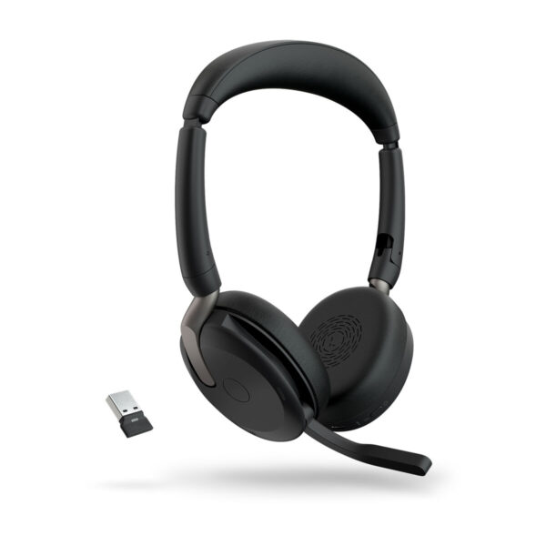 Bluetooth Kopfhörer mit Mikrofon Jabra Evolve2 65 Flex Schwarz – Bild 3