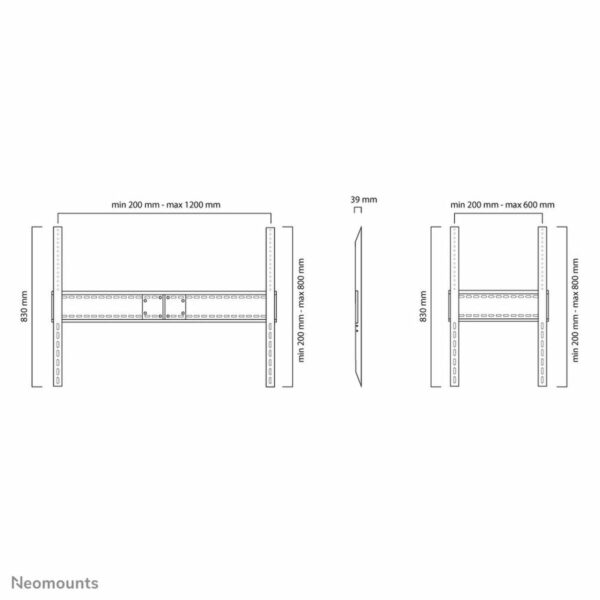 TV Halterung Neomounts LFD-W1500            60-100" 150 kg – Bild 2