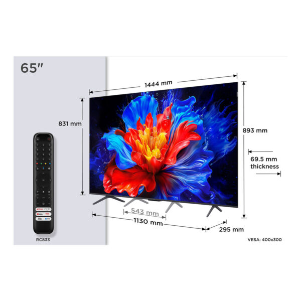 Smart TV TCL 65P8K 65" 4K Ultra HD LED HDR D-LED QLED – Bild 2