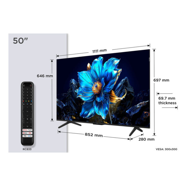 Smart TV TCL 50P7K 50" 4K Ultra HD HDR QLED – Bild 2