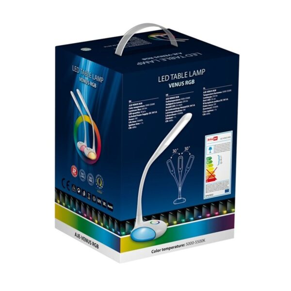 Tischlampe Activejet AJE-VENUS RGB Weiß Kunststoff 5 W 16 x 5 x 16 cm – Bild 7