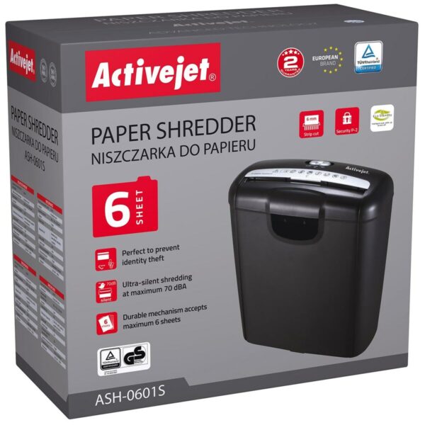 Aktenvernichter Activejet ASH-0601S 10 L – Bild 2