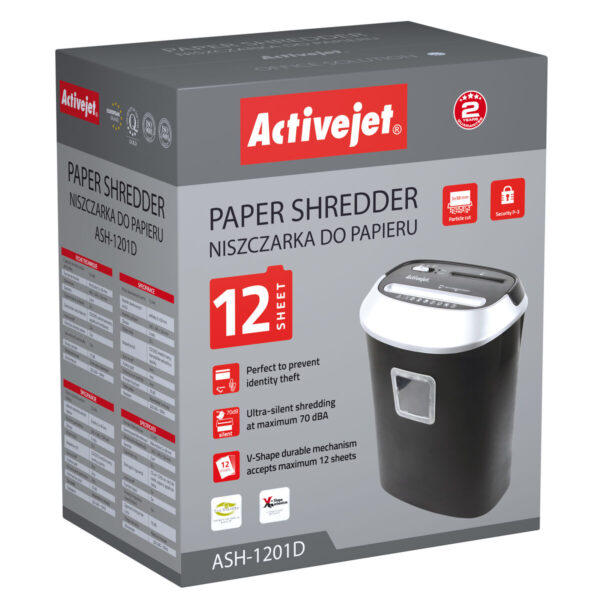 Aktenvernichter Activejet ASH-1201D – Bild 3