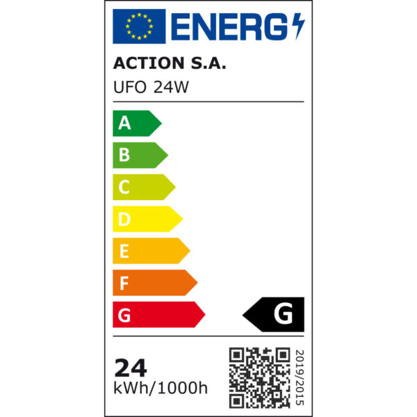 Deckenlampe Activejet AJE-UFO 24W Weiß Silberfarben 80 24 W Metall (4000 K) (1 Stück) – Bild 3