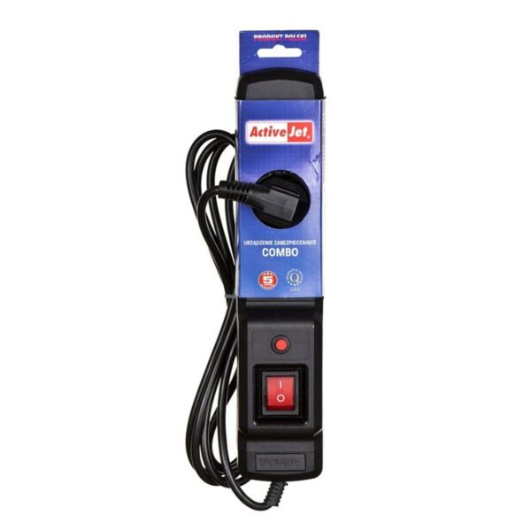 Steckdosenleiste mit 3 Steckdosen mit Schalter Activejet COMBO 3GN (3 m) – Bild 3