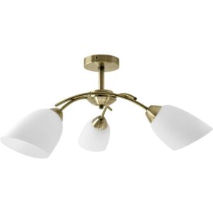 Deckenlampe Activejet NIKITA 3P Patyna Weiß Metall Glas 120 W