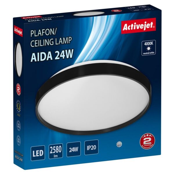Deckenlampe Activejet AJE-AIDA 24W Weiß Schwarz 80 24 W (4000 K) – Bild 4