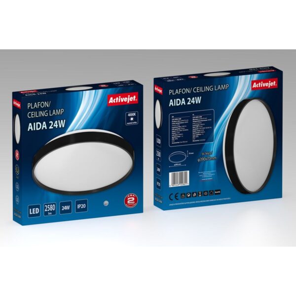 Deckenlampe Activejet AJE-AIDA 24W Weiß Schwarz 80 24 W (4000 K) – Bild 5