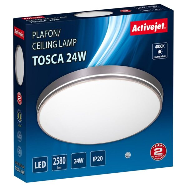 Deckenlampe Activejet AJE-TOSCA 24W Grau 80 24 W (4000 K) – Bild 4