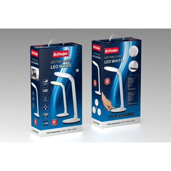 Tischleuchte Activejet AJE-LEO Weiß 1000 Lm 12 W – Bild 2