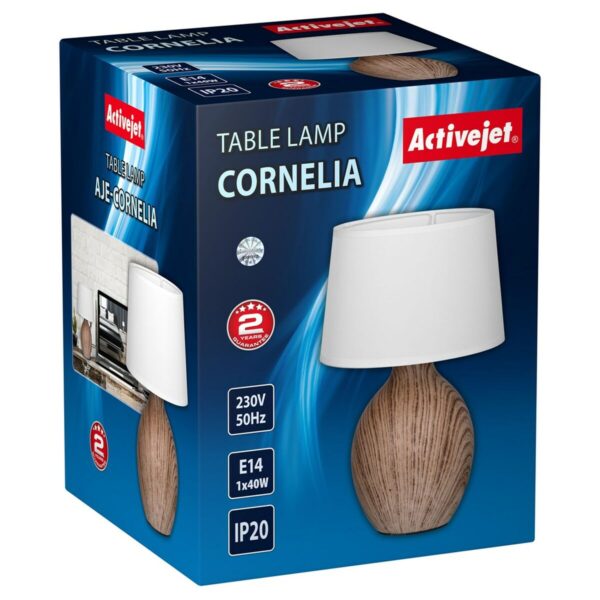 Tischlampe Activejet AJE-CORNELIA Schwarz Holz – Bild 2