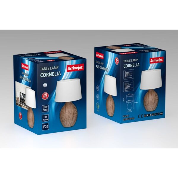 Tischlampe Activejet AJE-CORNELIA Schwarz Holz – Bild 3