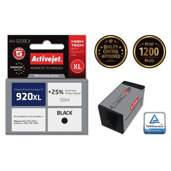Original Tintenpatrone Activejet AH-920BCX Schwarz – Bild 2
