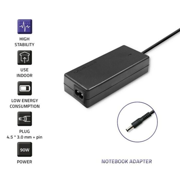 Laptopladekabel Qoltec 51516.90W 90 W – Bild 3