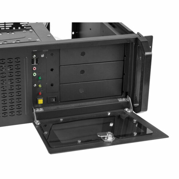 ATX Gehäuse Lanberg SC01-4504-08B Schwarz 4U Regal – Bild 3