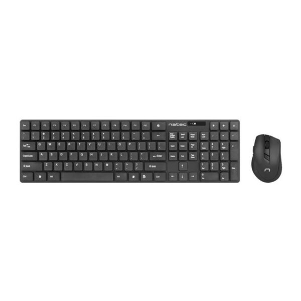 Tastatur mit Maus Natec Stingray Schwarz QWERTY Qwerty US – Bild 3