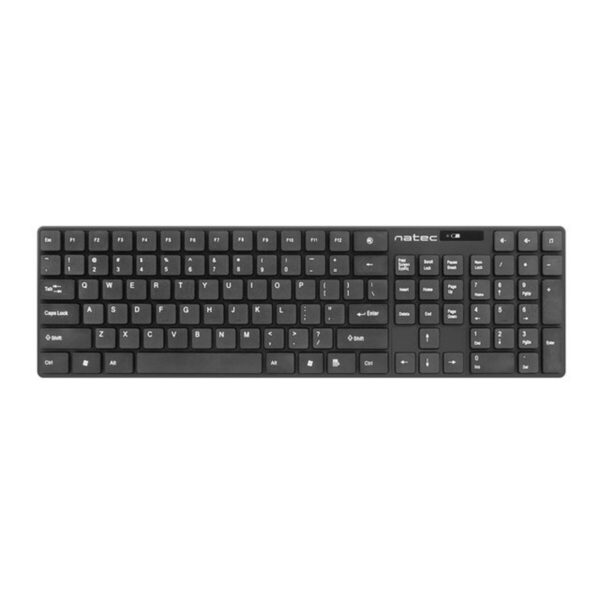 Tastatur mit Maus Natec Stingray Schwarz QWERTY Qwerty US – Bild 7