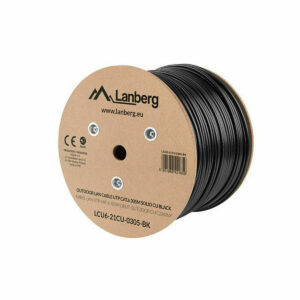 UTP starres Netzwerkkabel der Kategorie 6 Lanberg LCU6-21CU-0305-BK Schwarz 305 m
