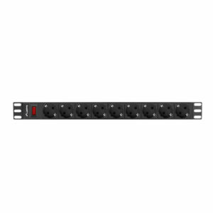 Steckerleiste mit 9 Steckdosen und Schalter Lanberg PDU-09F-0300-BK (3 m)