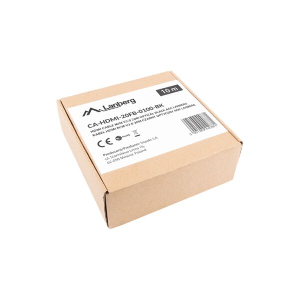 HDMI Kabel Lanberg CA-HDMI-20FB-0100-BK Schwarz 10 m – Bild 5