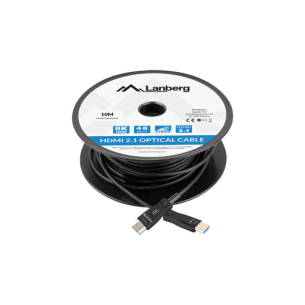HDMI Kabel Lanberg CA-HDMI-30FB-0100-BK Schwarz 10 m – Bild 5
