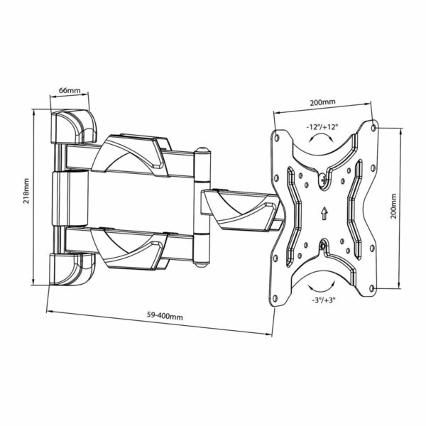 TV Halterung MacLean MC-742 23" 13" 42" 30 Kg – Bild 4