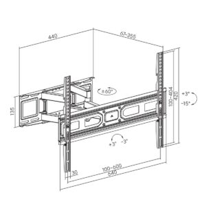 Wandhalterung MacLean MC-710N 37″ 80″
