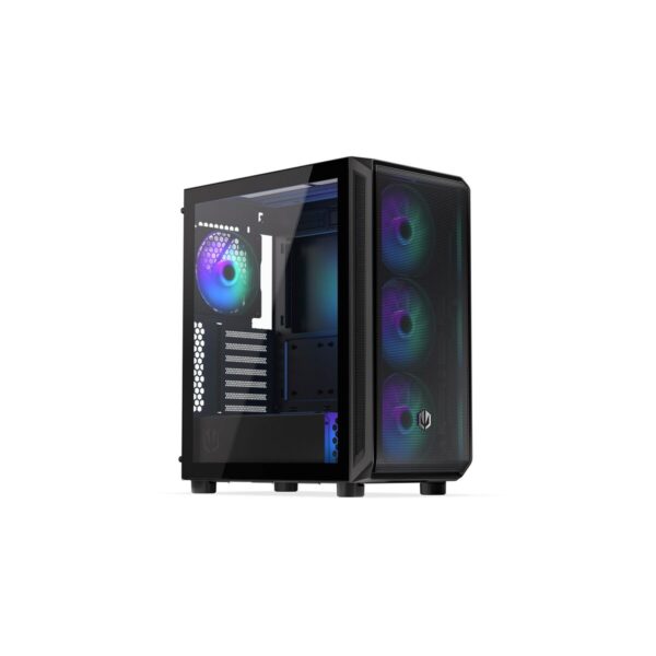 ATX Semi-Tower Gehäuse Endorfy EY2A011 Schwarz – Bild 2