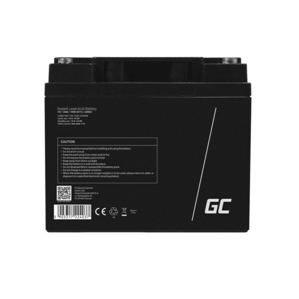 Batterie für Unterbrechungsfreies Stromversorgungssystem USV Green Cell AGM23 44 Ah 12 V – Bild 2